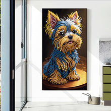 Load image into Gallery viewer, Diamond Painting - Partial Special Shaped -yorkshire terrier (30*50CM)