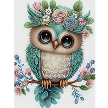 Load image into Gallery viewer, Diamond Painting - Partial Special Shaped -owl (30*40CM)