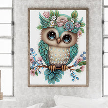 Load image into Gallery viewer, Diamond Painting - Partial Special Shaped -owl (30*40CM)