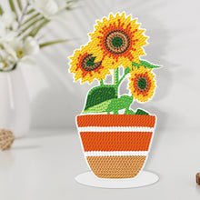 Load image into Gallery viewer, DIY Point Drilling Ornament Handmade Acrylic Mosaic Diamond Art Flower Kids Gift