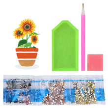 Load image into Gallery viewer, DIY Point Drilling Ornament Handmade Acrylic Mosaic Diamond Art Flower Kids Gift