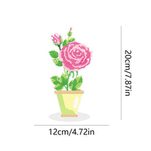 Load image into Gallery viewer, DIY Point Drilling Ornament Handmade Acrylic Mosaic Diamond Art Flower Kids Gift