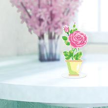 Load image into Gallery viewer, DIY Point Drilling Ornament Handmade Acrylic Mosaic Diamond Art Flower Kids Gift