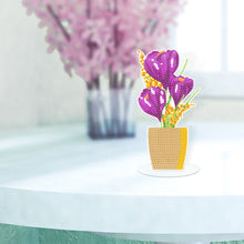 Load image into Gallery viewer, DIY Point Drilling Ornament Handmade Acrylic Mosaic Diamond Art Flower Kids Gift