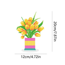 Load image into Gallery viewer, DIY Point Drilling Ornament Handmade Acrylic Mosaic Diamond Art Flower Kids Gift