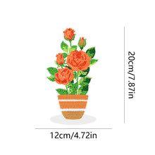 Load image into Gallery viewer, DIY Point Drilling Ornament Handmade Acrylic Mosaic Diamond Art Flower Kids Gift