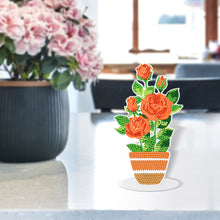 Load image into Gallery viewer, DIY Point Drilling Ornament Handmade Acrylic Mosaic Diamond Art Flower Kids Gift