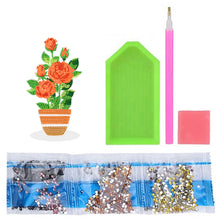 Load image into Gallery viewer, DIY Point Drilling Ornament Handmade Acrylic Mosaic Diamond Art Flower Kids Gift