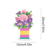 Load image into Gallery viewer, DIY Point Drilling Ornament Handmade Acrylic Mosaic Diamond Art Flower Kids Gift