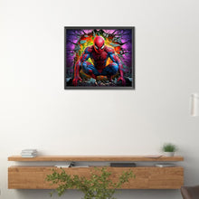 Load image into Gallery viewer, Diamond Painting - Full Round -Spider-Man Breaking Through the Wall (40*35CM)