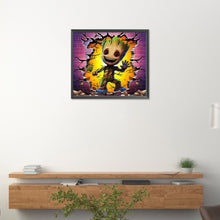 Load image into Gallery viewer, Diamond Painting - Full Round -Groot through the wall (40*35CM)