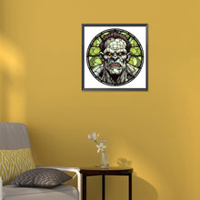 Load image into Gallery viewer, Diamond Painting - Full Round - halloween glass painting (30*30CM)