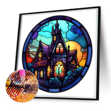 Load image into Gallery viewer, Diamond Painting - Full Round - halloween glass painting (30*30CM)