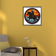 Load image into Gallery viewer, Diamond Painting - Full Round - halloween glass painting (30*30CM)