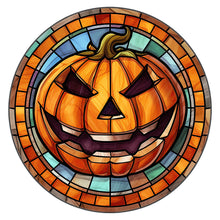 Load image into Gallery viewer, Diamond Painting - Full Round - halloween glass painting (30*30CM)