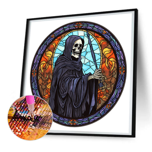 Diamond Painting - Full Round - halloween glass painting (30*30CM)