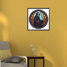 Load image into Gallery viewer, Diamond Painting - Full Round - halloween glass painting (30*30CM)