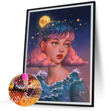 Load image into Gallery viewer, AB Diamond Painting - Full Round - moon girl (40*50CM)