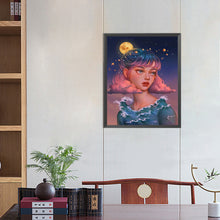 Load image into Gallery viewer, AB Diamond Painting - Full Round - moon girl (40*50CM)