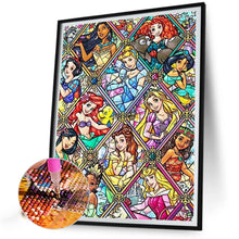 Load image into Gallery viewer, AB Diamond Painting - Full Round - Disney Princess (40*55CM)