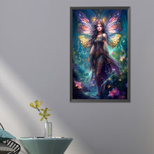 Load image into Gallery viewer, AB Diamond Painting - Full Round - butterfly girl (40*65CM)