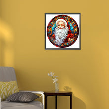 Load image into Gallery viewer, Diamond Painting - Full Round - Christmas Santa Glass Painting (30*30CM)