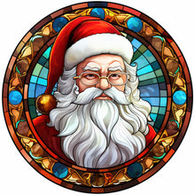 Load image into Gallery viewer, Diamond Painting - Full Round - Christmas Santa Glass Painting (30*30CM)