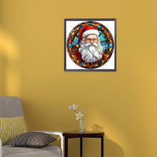 Load image into Gallery viewer, Diamond Painting - Full Round - Christmas Santa Glass Painting (30*30CM)