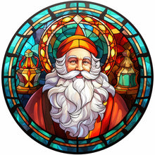 Load image into Gallery viewer, Diamond Painting - Full Round - Christmas Santa Glass Painting (30*30CM)