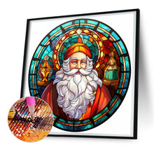 Load image into Gallery viewer, Diamond Painting - Full Round - Christmas Santa Glass Painting (30*30CM)