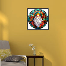 Load image into Gallery viewer, Diamond Painting - Full Round - Christmas Santa Glass Painting (30*30CM)