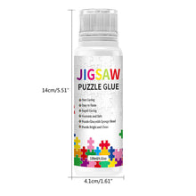 Load image into Gallery viewer, 120ml Jigsaw Puzzle Glue Permanent Hold with Sponge Head for Diamond Art Sealer