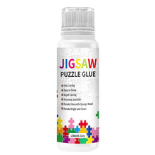 Load image into Gallery viewer, 120ml Jigsaw Puzzle Glue Permanent Hold with Sponge Head for Diamond Art Sealer