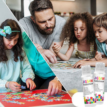 Load image into Gallery viewer, 120ml Jigsaw Puzzle Glue Permanent Hold with Sponge Head for Diamond Art Sealer