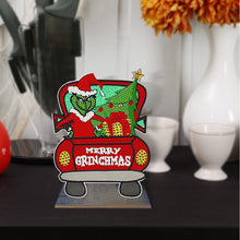 Load image into Gallery viewer, DIY Desk Diamonds Wooden Diamonds Painting Tabletop Ornament (Christmas Trucks)