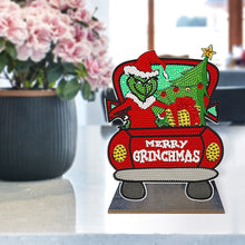 Load image into Gallery viewer, DIY Desk Diamonds Wooden Diamonds Painting Tabletop Ornament (Christmas Trucks)