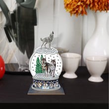 Load image into Gallery viewer, DIY Desk Diamonds Wooden Diamonds Painting Tabletop Ornament (Howl of a Wolf)