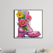 Load image into Gallery viewer, Diamond Painting - Partial Special Shaped - boots bouquet (30*30CM)