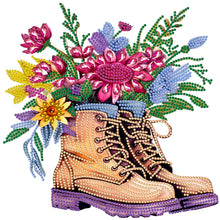 Load image into Gallery viewer, Diamond Painting - Partial Special Shaped - boots bouquet (30*30CM)