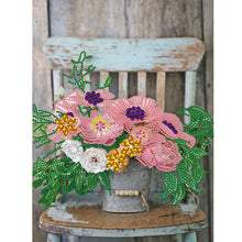Load image into Gallery viewer, Diamond Painting - Partial Special Shaped - bouquet on chair (30*40CM)