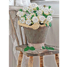 Load image into Gallery viewer, Diamond Painting - Partial Special Shaped - bouquet on chair (30*40CM)