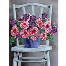 Load image into Gallery viewer, Diamond Painting - Partial Special Shaped - bouquet on chair (30*40CM)