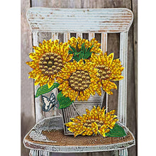 Load image into Gallery viewer, Diamond Painting - Partial Special Shaped - bouquet on chair (30*40CM)