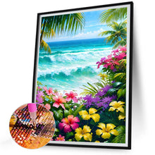 Load image into Gallery viewer, Diamond Painting - Full Round - flowers on the coast (30*40CM)