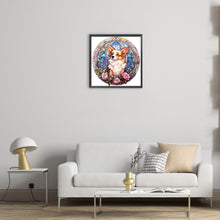 Load image into Gallery viewer, Diamond Painting - Full Round - dog under window sill (30*30CM)