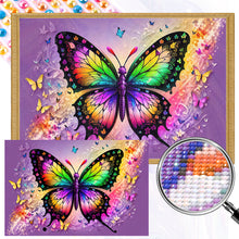 Load image into Gallery viewer, AB Diamond Painting - Full Round - colorful butterfly (60*40CM)