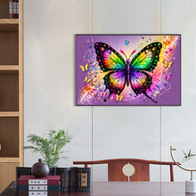 Load image into Gallery viewer, AB Diamond Painting - Full Round - colorful butterfly (60*40CM)