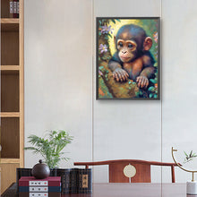 Load image into Gallery viewer, Diamond Painting - Full Round - little monkey (30*40CM)