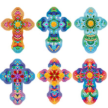 Load image into Gallery viewer, DIY Refrigerator Stickers Owl Round Diamond Sticker (Cross)