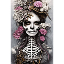 Load image into Gallery viewer, AB Diamond Painting - Full Round - skeleton girl (40*60CM)